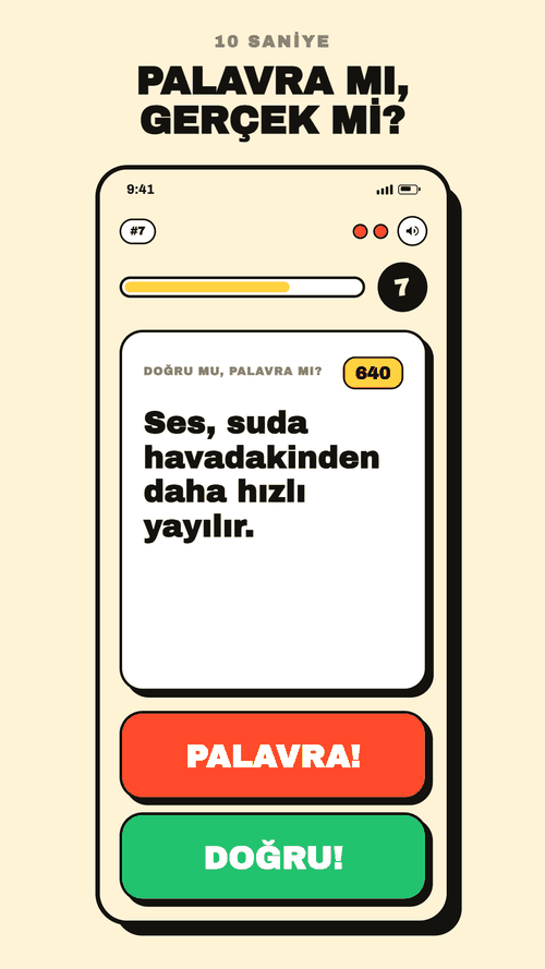 Tek kart, 10 saniye